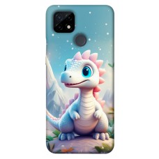 TPU чехол Demsky Білий дракоша для Realme C21