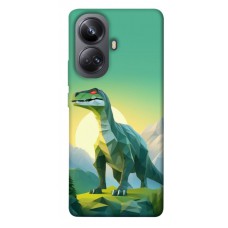 TPU чехол Demsky Динозавр для Realme 10 Pro+