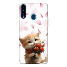 TPU чехол Demsky Animals love 2 для Samsung Galaxy A20s