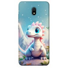 TPU чохол Demsky Білий дракоша для Xiaomi Redmi 8a