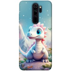 TPU чехол Demsky Білий дракоша для Xiaomi Redmi Note 8 Pro