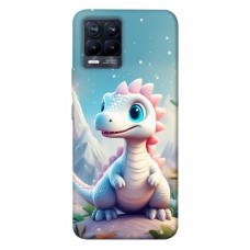 TPU чехол Demsky Білий дракоша для Realme 8