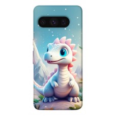 TPU чохол Demsky Білий дракоша для Google Pixel 8 Pro