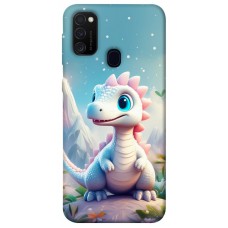 TPU чохол Demsky Білий дракоша для Samsung Galaxy M30s / M21