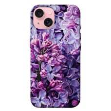 TPU чехол Demsky Violet blossoms для Apple iPhone 15 (6.1")