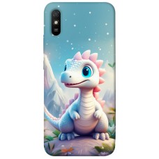 TPU чохол Demsky Білий дракоша для Xiaomi Redmi 9A