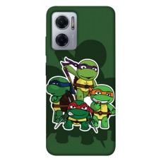 TPU чехол Demsky Green turtles для Xiaomi Redmi Note 11E