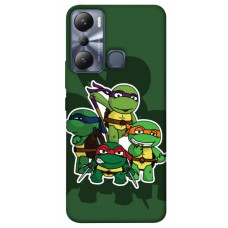 TPU чохол Demsky Green turtles для Infinix Hot 20i