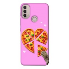 TPU чехол Demsky Pizza Love для Motorola Moto E40