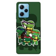 TPU чохол Demsky Green turtles для Xiaomi Poco X5 Pro 5G