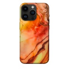 TPU чохол Demsky Червоний корал мармур для Apple iPhone 14 Pro (6.1")