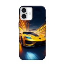 TPU чохол Demsky Yellow Porsche для Apple iPhone 16 (6.1")