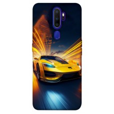 TPU чохол Demsky Yellow Porsche для Oppo A5 (2020) / Oppo A9 (2020)