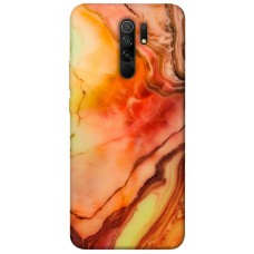 TPU чохол Demsky Червоний корал мармур для Xiaomi Redmi 9