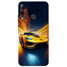 TPU чохол Demsky Yellow Porsche для Huawei P40 Lite E / Y7p (2020)