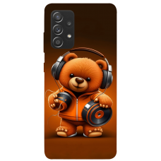 TPU чохол Demsky ведмежа меломан 2 (bear listening music) для Samsung Galaxy A72 4G / A72 5G