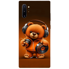 TPU чохол Demsky ведмежа меломан 2 (bear listening music) для Samsung Galaxy Note 10 Plus