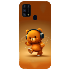 TPU чохол Demsky ведмежа меломан 3 (bear listening music) для Samsung Galaxy M31