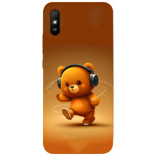 TPU чехол Demsky ведмежа меломан 3 (bear listening music) для Xiaomi Redmi 9A