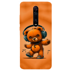 Термополіуретановий (TPU) чохол ведмежа меломан (bear listening music) для Xiaomi Redmi K20 / K20 Pro / Mi9T / Mi9T Pro