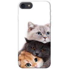 TPU чохол Demsky Три кота для Apple iPhone 7 / 8 (4.7")