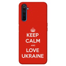 TPU чохол Demsky Keep calm and love Ukraine для Realme 6 Pro