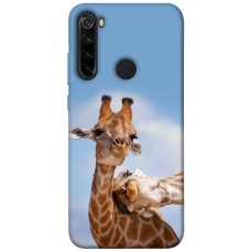 TPU чохол Demsky Милые жирафы для Xiaomi Redmi Note 8
