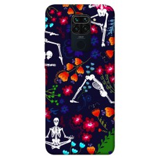 TPU чохол Demsky Yoga skeletons для Xiaomi Redmi Note 9 / Redmi 10X