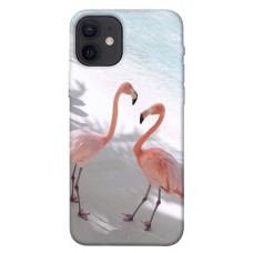 TPU чохол Demsky Flamingos для Apple iPhone 12 (6.1")