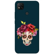 TPU чохол Demsky Flower skull для Xiaomi Redmi 9C
