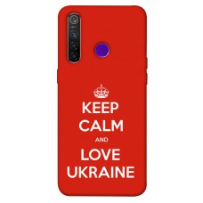 TPU чохол Demsky Keep calm and love Ukraine для Realme 5 Pro
