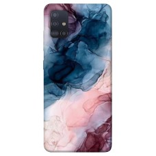 TPU чохол Demsky Розово-голубые разводы для Samsung Galaxy M51
