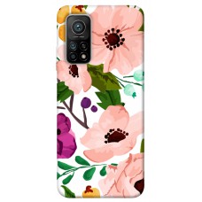 TPU чохол Demsky Акварельные цветы для Xiaomi Mi 10T Pro