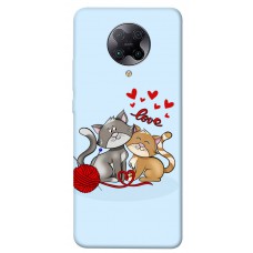 TPU чехол Demsky Два кота Love для Xiaomi Redmi K30 Pro / Poco F2 Pro