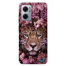 TPU чохол Demsky Леопард в цветах для Xiaomi Redmi Note 11E