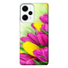 TPU чехол Demsky Красочные тюльпаны для Xiaomi Poco F5 Pro