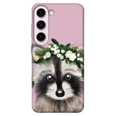 TPU чохол Demsky Raccoon in flowers для Samsung Galaxy S23+