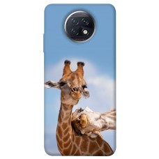 TPU чохол Demsky Милые жирафы для Xiaomi Redmi Note 9 5G / Note 9T