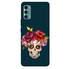 TPU чехол Demsky Flower skull для Motorola Moto G60