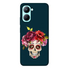 TPU чохол Demsky Flower skull для Realme C33