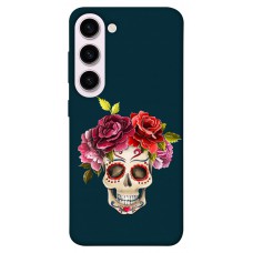 TPU чехол Demsky Flower skull для Samsung Galaxy S23+