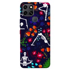 TPU чохол Demsky Yoga skeletons для Infinix Smart 6