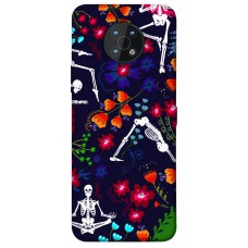 TPU чехол Demsky Yoga skeletons для Nokia G50