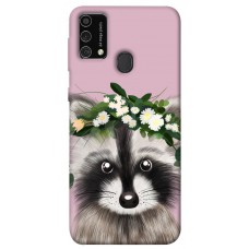 TPU чехол Demsky Raccoon in flowers для Samsung Galaxy M21s