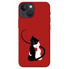 TPU чохол Demsky Влюбленные коты для Apple iPhone 13 mini (5.4")