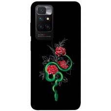 TPU чохол Demsky Snake in flowers для Xiaomi Redmi 10