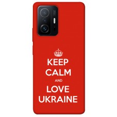 TPU чохол Demsky Keep calm and love Ukraine для Xiaomi 11T / 11T Pro