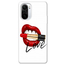 TPU чохол Demsky Красные губы для Xiaomi Poco F3