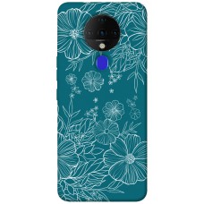 TPU чохол Demsky Botanical illustration для TECNO Spark 6