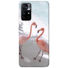 TPU чохол Demsky Flamingos для Xiaomi Poco M4 Pro 5G